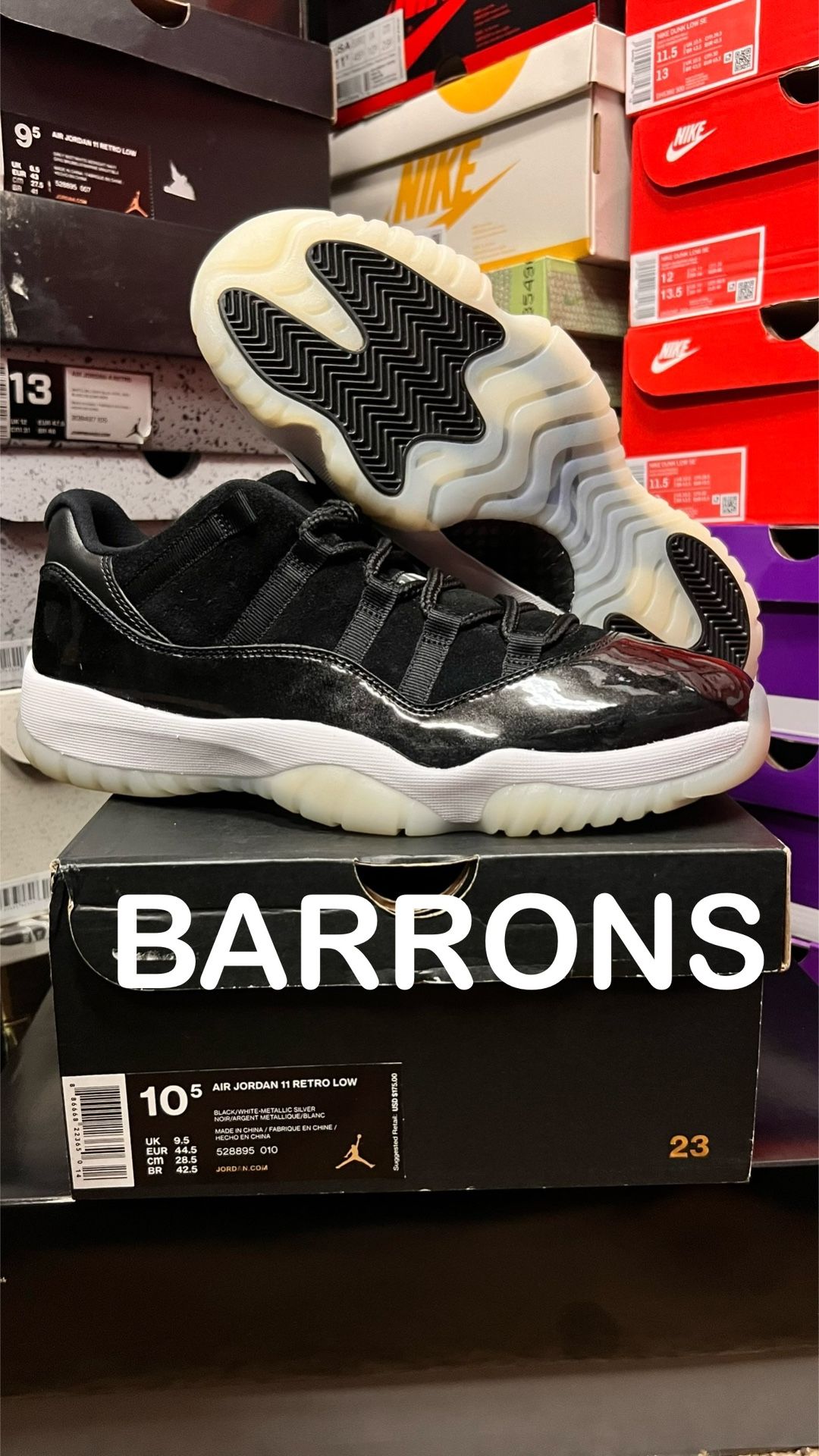 Jordan 11 Low Barron