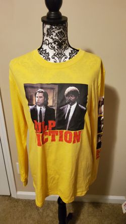 Miramax Yellow Pulp Fiction Long Sleeve T Shirt Size Medium
