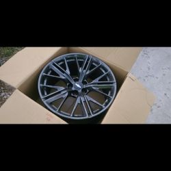 Gunmetal grey Not replicas. OEM ZL1 wheels. 