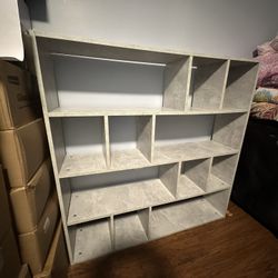 12-compartment bookshelf