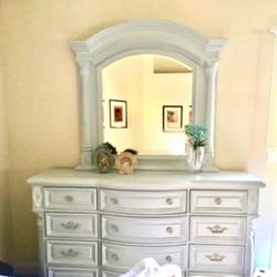Beautiful Custom Color, Antique 12Drawer Dresser