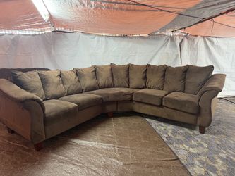 Brown couch clean we saw all the time delivery $40 local