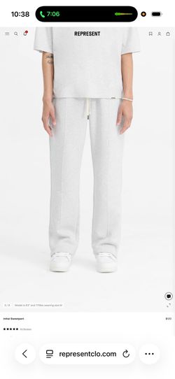 Represent Grey Marl Initial Sweatpant Large
