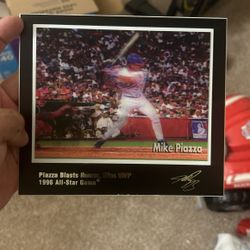MIKE PIAZZA BLASTS HOMER, WINS MVP 1996 ALL-STAR GAME, MLB HOLOGRAM 2163 of 5000