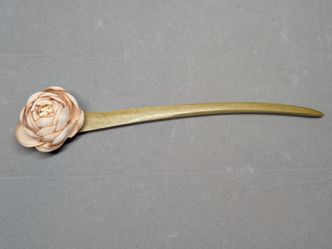Wooden hair pins
