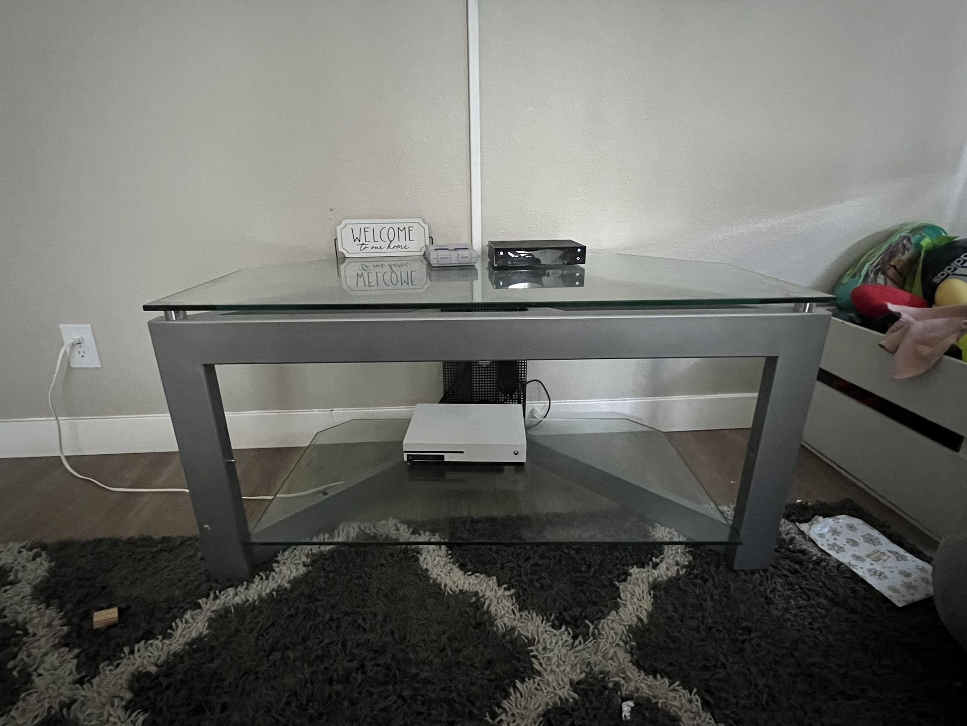 Glass TV Stand