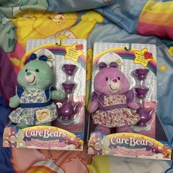 Boxed Fancy Tea Party Wish Bear and Best Friend Care Bears