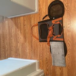 OKMEE Portable Pet Carrier – Dark Gray & Orange