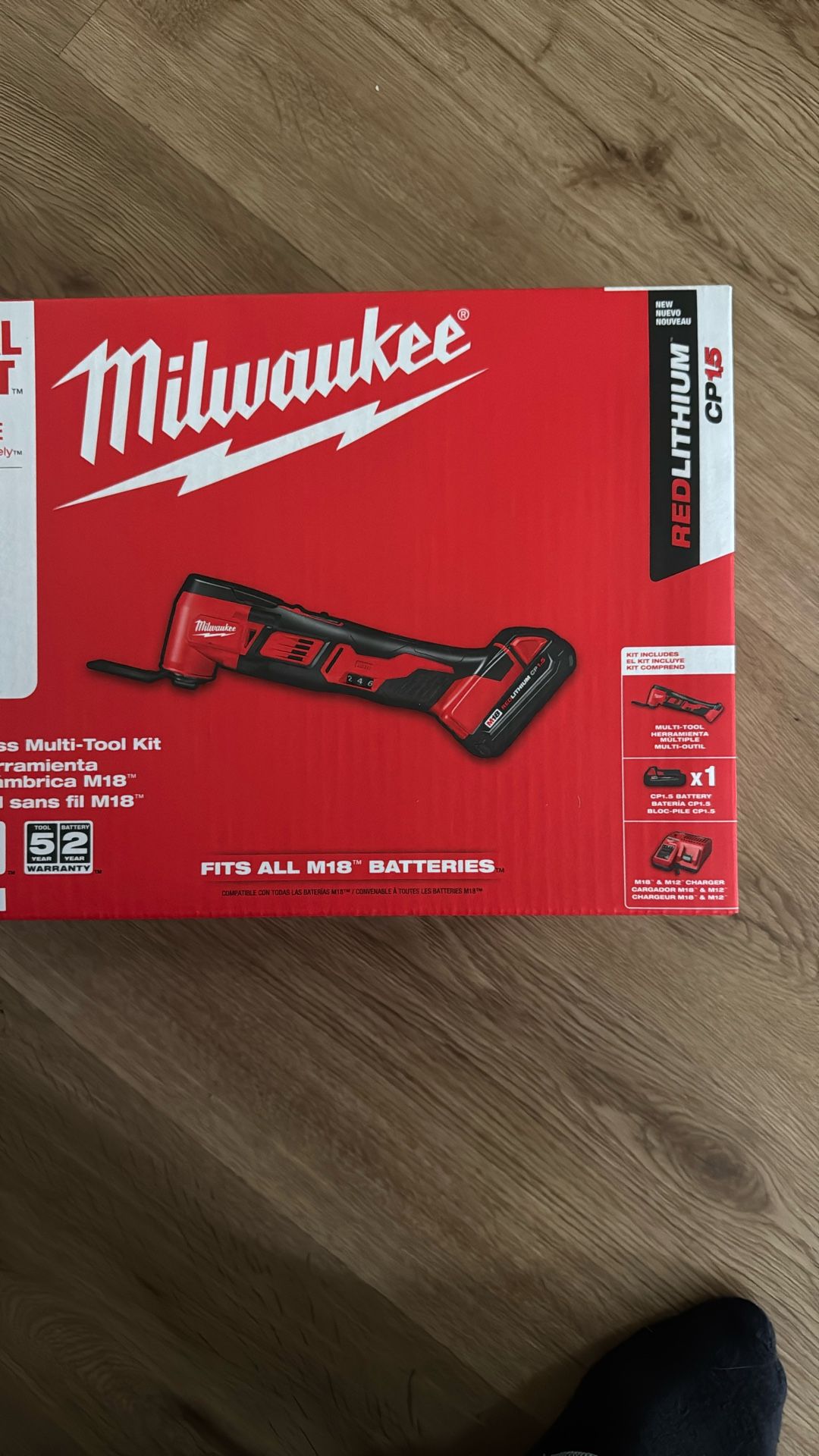 Milwaukee 18m Cordless Multi Tool Kit :New