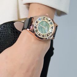 Black Band Alphabet Watch