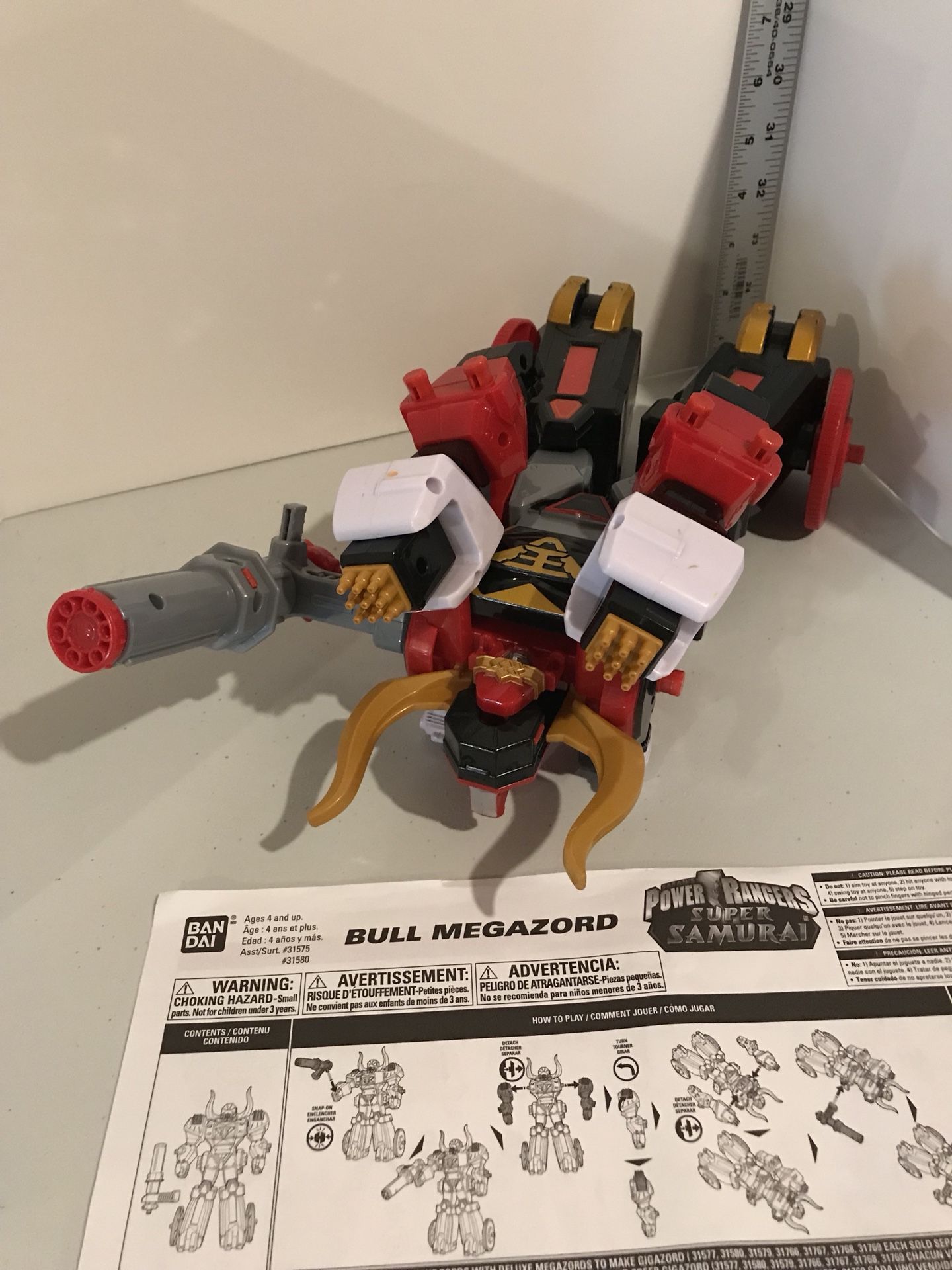 Power Rager Bull Power Rangers Samurai Bull Zord