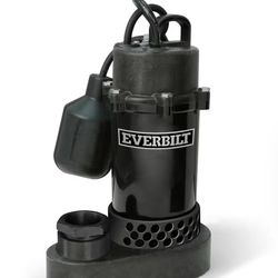 1/4 HP Aluminum Submersible Sump Pump Tether Switch by Everbilt NEW