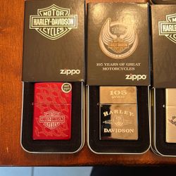 Harley Davidson Zippo Lighters, New