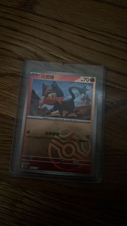Litten Chinese Pokémon TCG Card in Sleeve