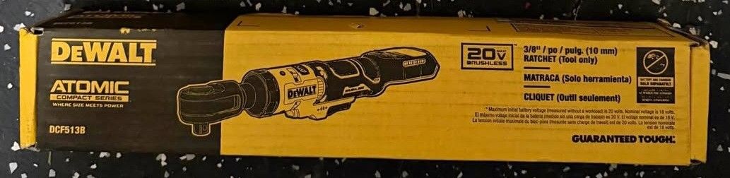 DEWALT DCF513B ATOMIC 20V MAX Brushless 3/8” Cordless Ratchet Tool-Only NEW