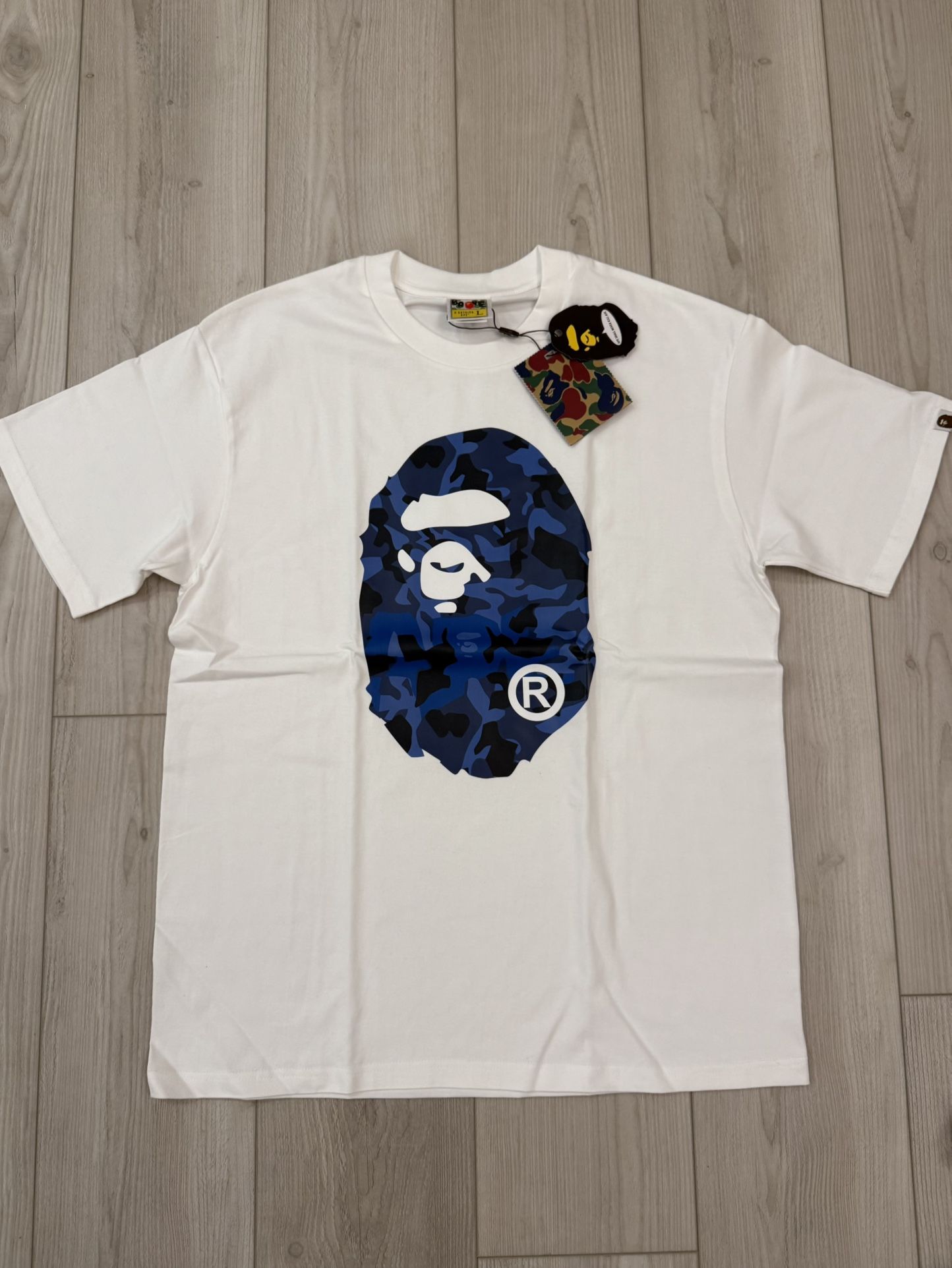 Blue Bathing Ape Tee Shirt (BAPE) Size large