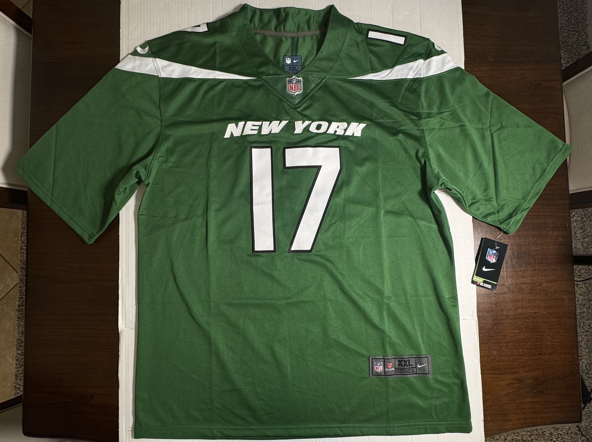 NWT Nike NFL On Field Jersey New York Jets #17 Garrett Wilson Men Size 2XL