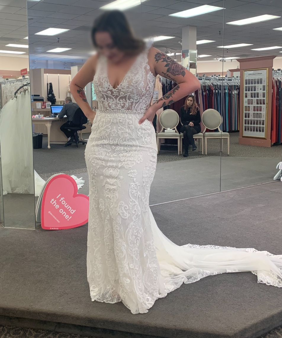 Galina Signature Wedding Dress, Veil and