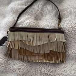Coach Vintage 9155 Suede Fringe Wristlet Like | Mercari