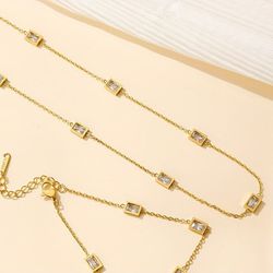 2 Piece Jewelry Set , Necklace, Bracelet 