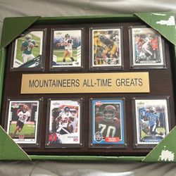 Mountaineers All Time Greats Woden Frame With Cards