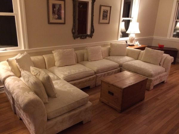 Drexel Heritage Sectional Sofa Couch Cream Color For In Barnle Ma Offerup