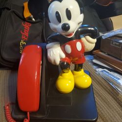 70s mickey Mouse Land Line Telephone 