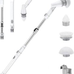 NEW Rechargeable Electric Cordless Spin Scrubber with Adjustable Extension Arm