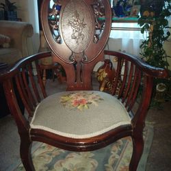 Antique accent chair