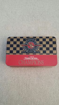 Winston Cup Series match box tin