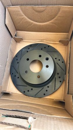 Rear disc pair for Infinity G-35 drilled and slotted