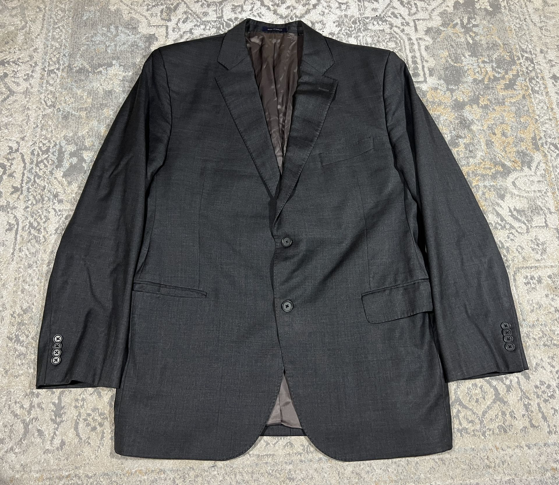 Loro Piana Cremieux Collection Suit Jacket Blazer 46R Gray Super 130’s