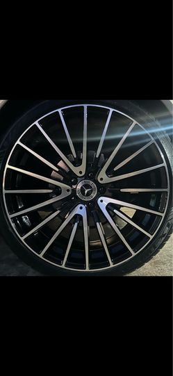 20" Mercedes replica wheels tires staggered C Class E Class 320 SL S Class CLS