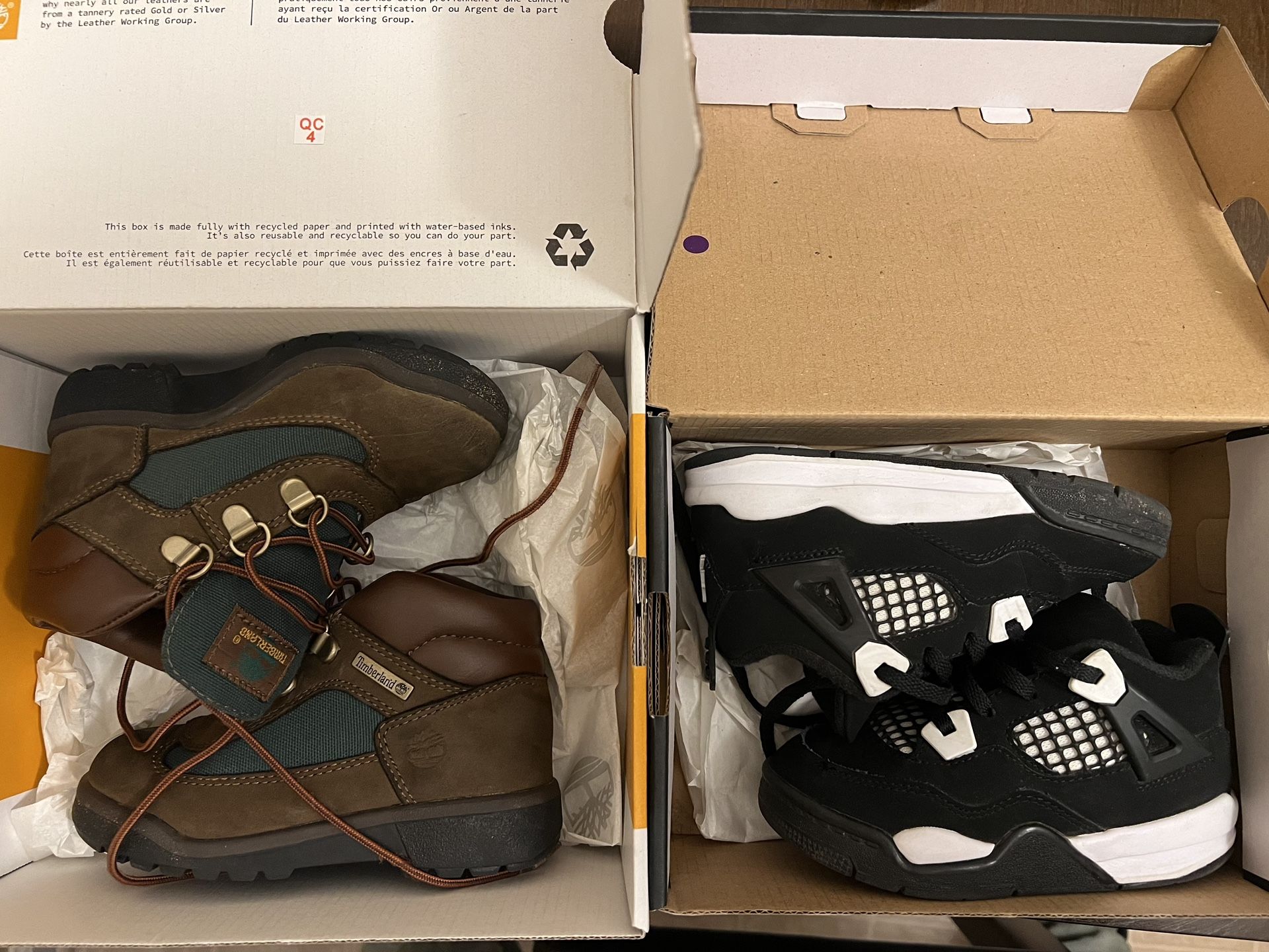 Jordan 9c & Timberland 9.5c