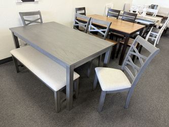 Dining Table 4 Chairs And Bench 