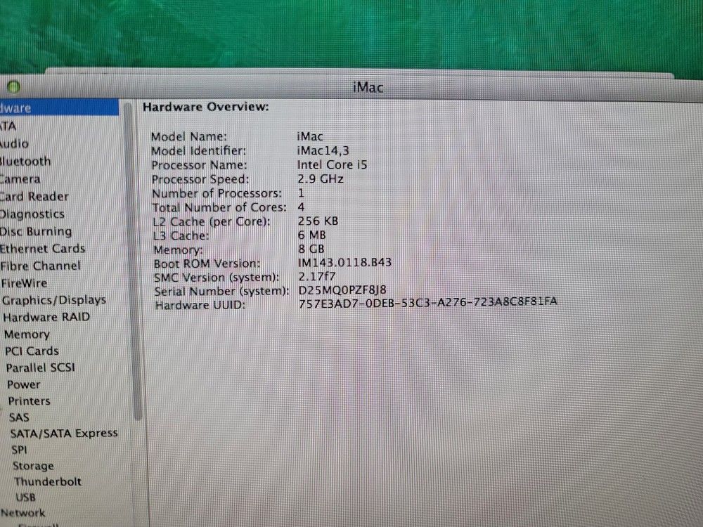 Apple
iMac 21.5 Inch | 3.00 GHz Core i5 | 1TB Storage | 8GB RAM
With mouse, power cable and keyboard