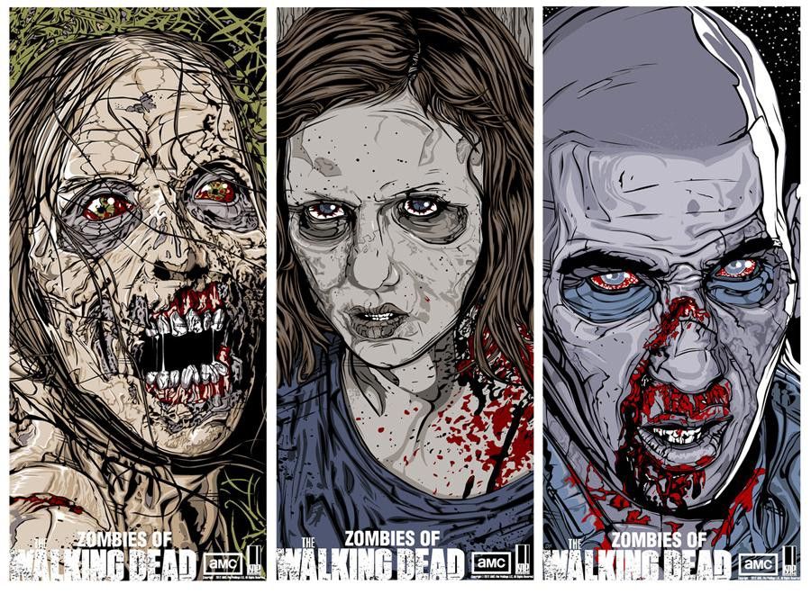 The Walking Dead Art * Rare *