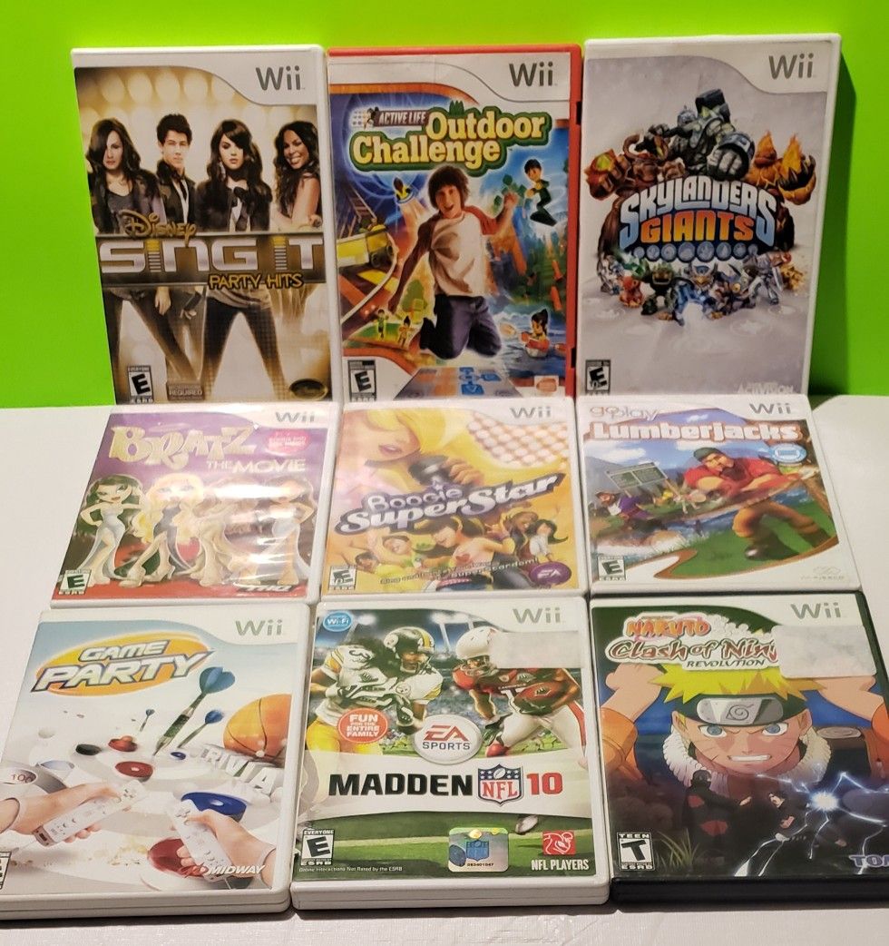 Nintendo Wii Game Lot (You get all 9)