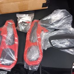 Front Heavy Duty Tow Hook Kits w/ Frame For Ram 1500 DT 2019-.2024 Red Steel New