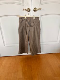 Vintage French Capri Pants Striped