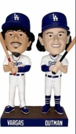 Dodgers  Miguel Vargas and James Outman