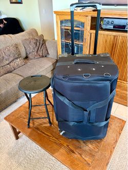 Dream Duffel Medium Rolling Dance Bag w/ Garment Rack & Folding Stool