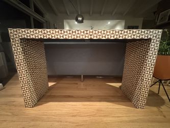 Intarsia Natural Console Table