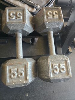 55lbs Dumbbells