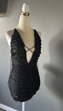 Sexy Black Mini Dress 