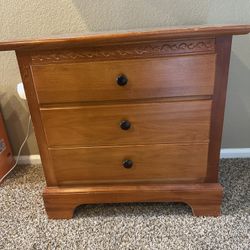Wood Nightstand Or End Table