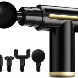 New-Massage Gun, Electric Massager, Suitable for Whole Body to Relieve Fatigue, Replaceable Massage Head Impact Massager, The Best Choice for Gift Giv