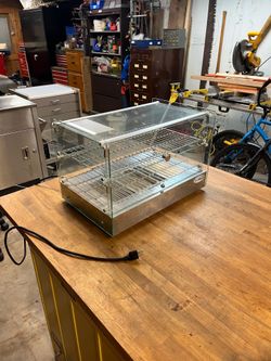KoolMore Heated Countertop Display Case 22” for Bakery Panadería Pastry Food Truck , Model HDC-1.7C