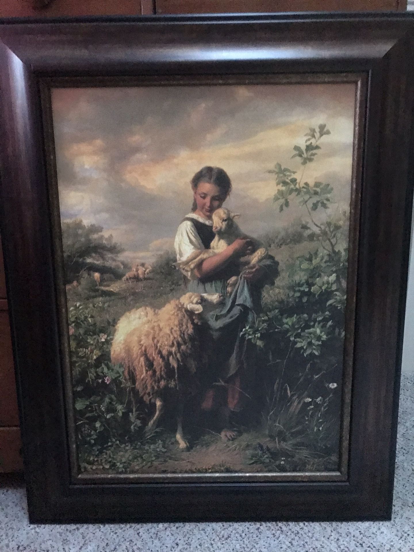Oil Painting “The Young Shepherdess”