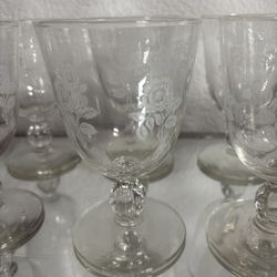 Glassware Goblet Queen Esther by HOMER LAUGHLIN 8oz 4.5"H